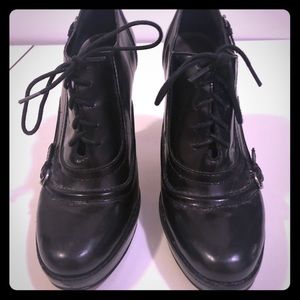 High-Heel Oxford Pumps